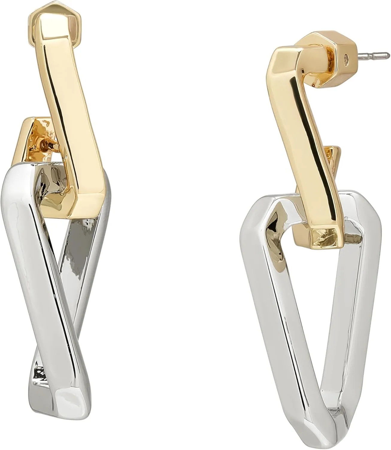 All Saints Women's Signature Hexagon Twist Link Drop Earrings