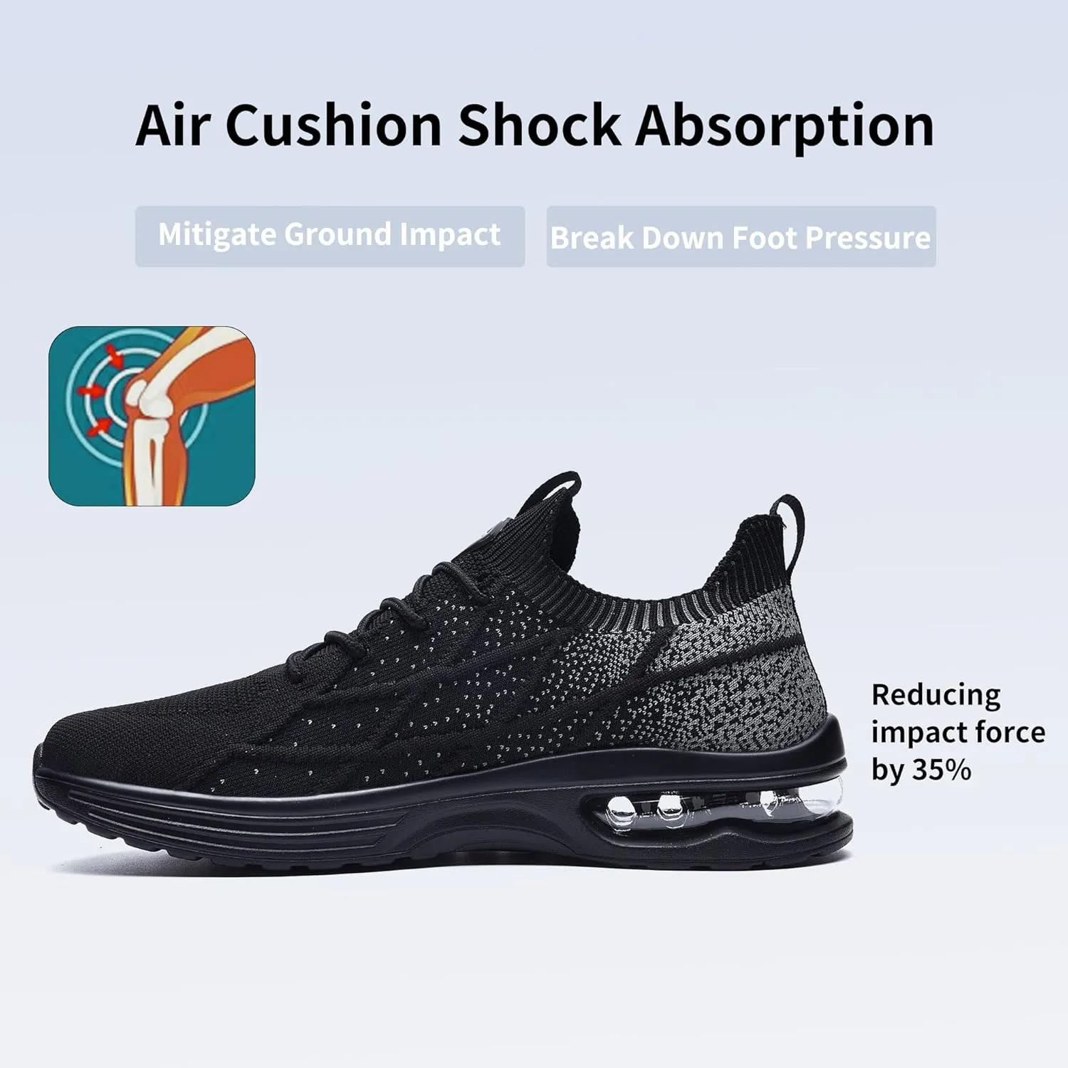 Autper Mens Athletic Tennis Shoes Slip On Running Fashion Sneakers for Men Gym Comfortable Breathable Non Slip Workout Cross Training Shoe US Size 7-13