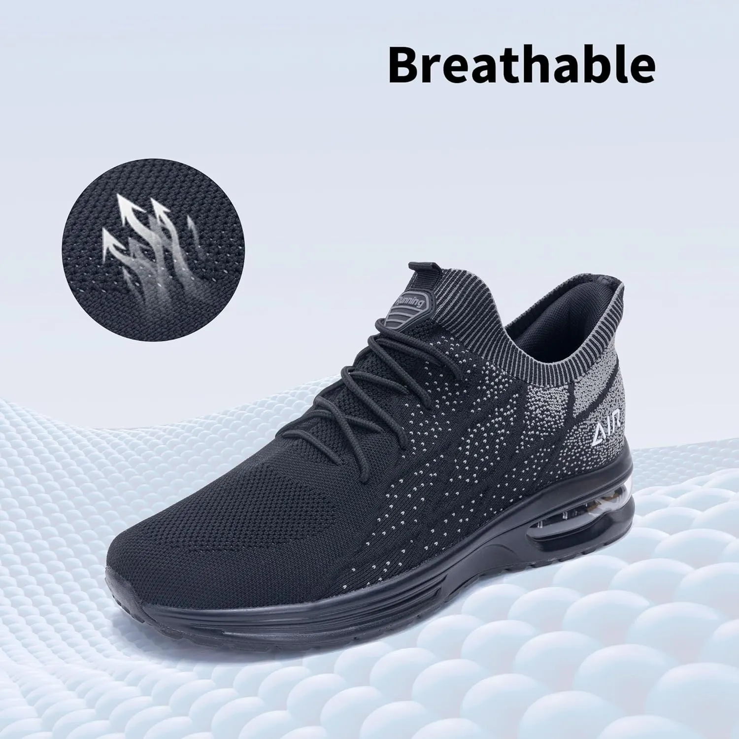 Autper Mens Athletic Tennis Shoes Slip On Running Fashion Sneakers for Men Gym Comfortable Breathable Non Slip Workout Cross Training Shoe US Size 7-13