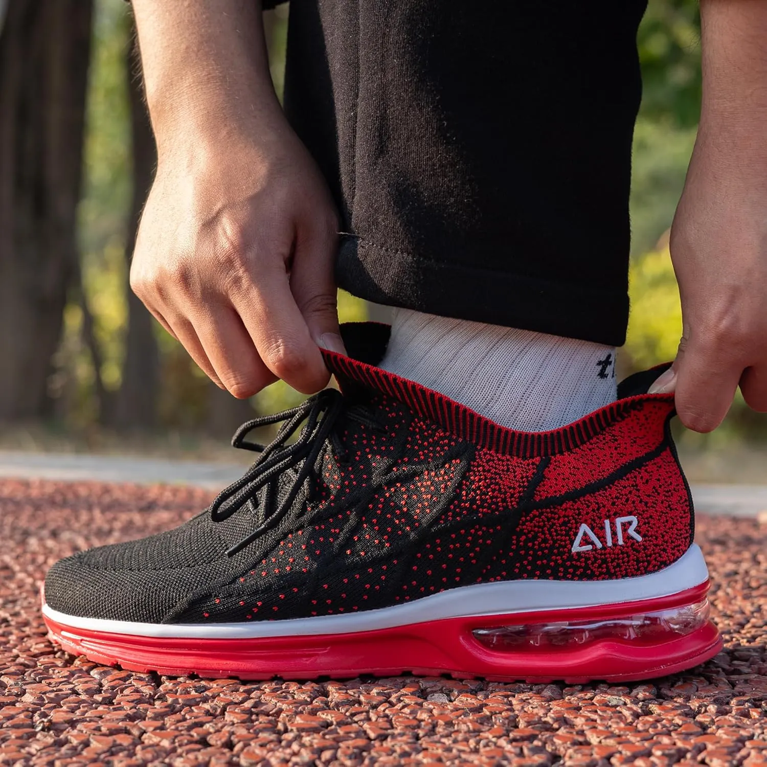 Autper Mens Athletic Tennis Shoes Slip On Running Fashion Sneakers for Men Gym Comfortable Breathable Non Slip Workout Cross Training Shoe US Size 7-13