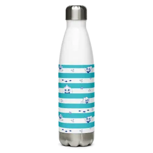 Baby Shark's Big Show Striped Stainless Steel Water Bottle