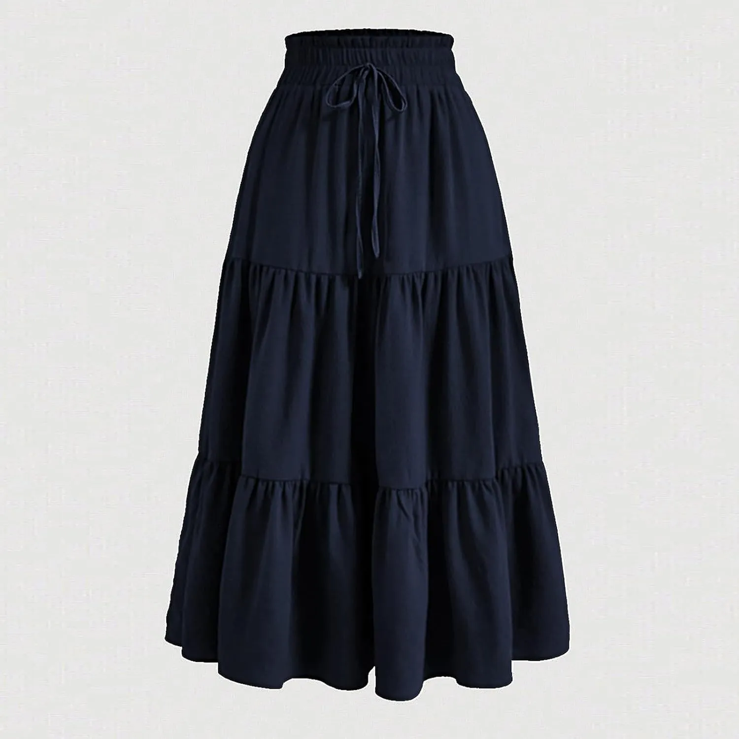 Boho Skirts for Women Midi Length Maxi Spring Flowy Boho Comfy Tiered Western Maxi Skirt Boho