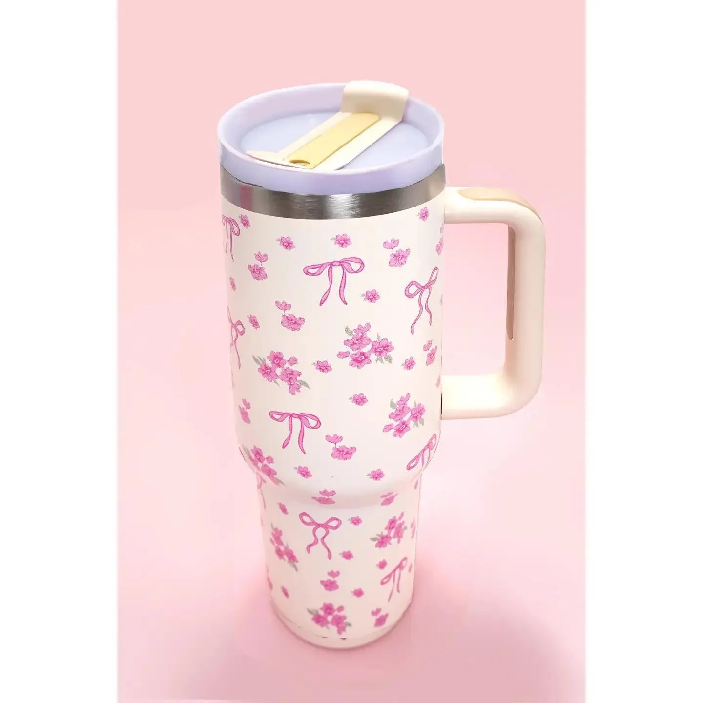 Bow Ditsy 40oz Stainless Steel Tumbler