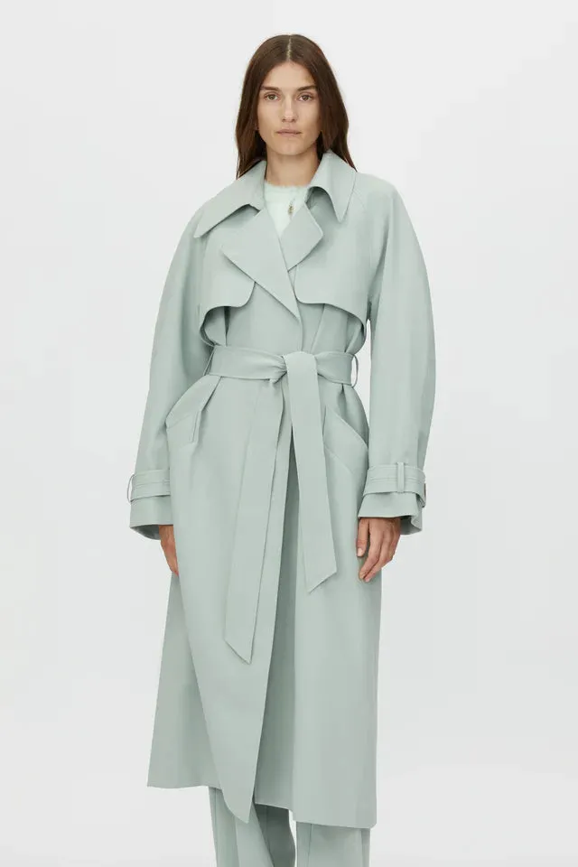 Camilla and Marc Moriallas Trench Coat in Sage Green