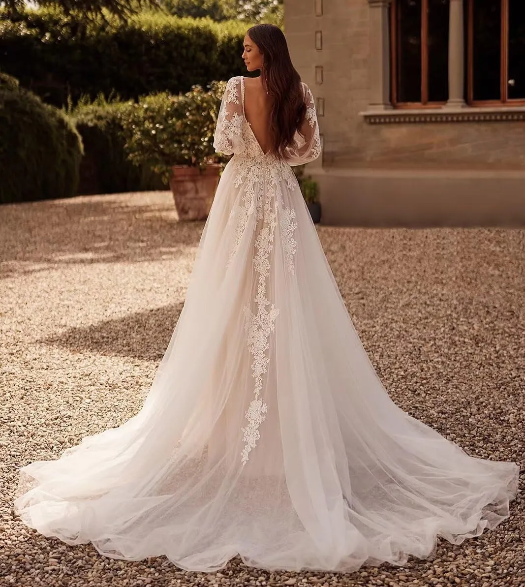 cantcauli Lace Appliques Wedding Dress for Bride Mermaid Off Shoulder Bridal Gown with Train CT035