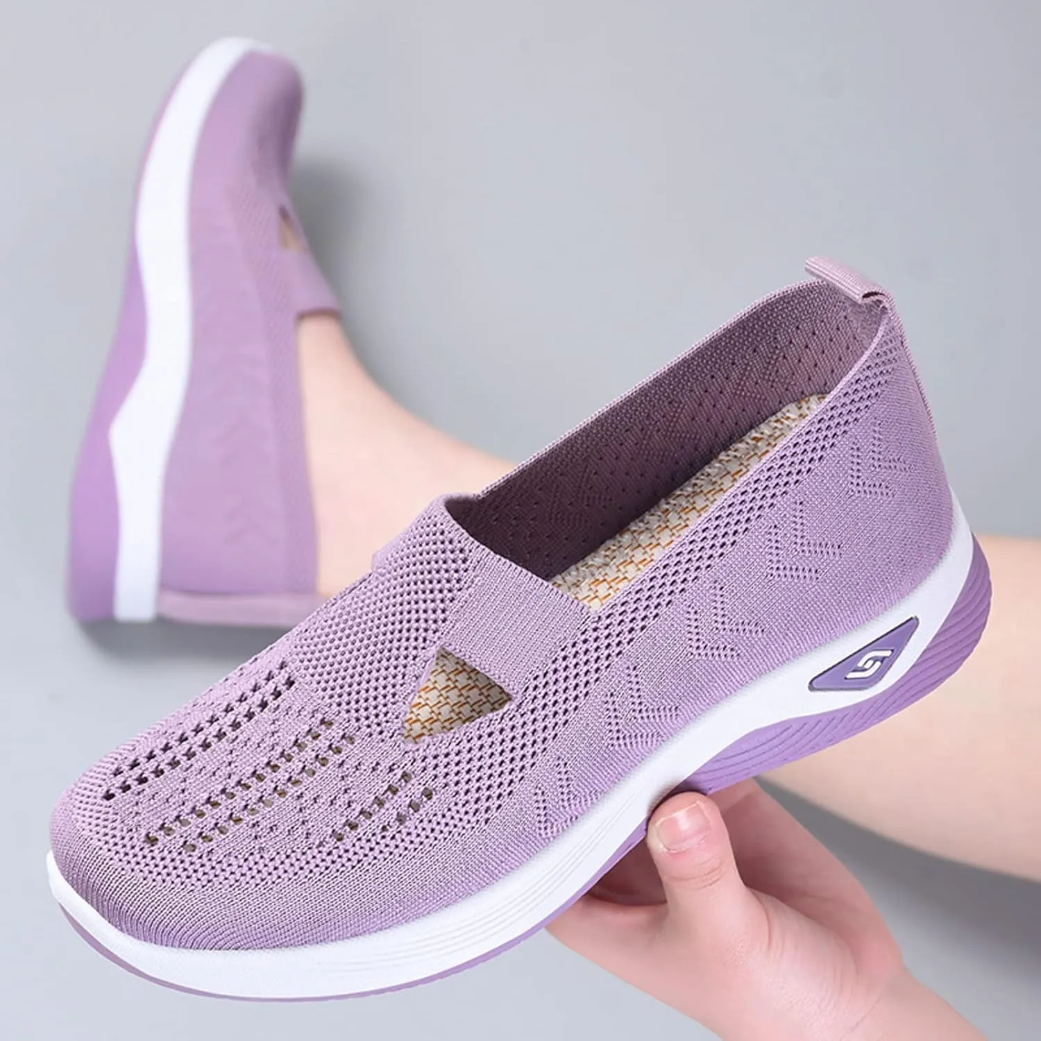 Cathalem Orthopedic Sneakers for Women, 2024 New Women's Woven Breathable Soft Sole Shoes, Orthopedic Sneakers for Women