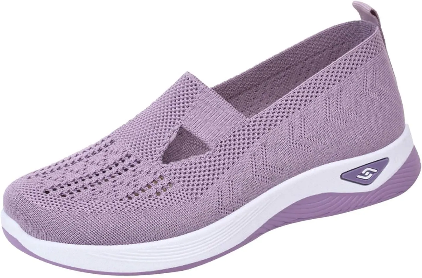 Cathalem Women's Woven Orthopedic Breathable Soft Shoes Arch Support, Diabetes Foam Shoes Walking Anti-Skid Sports Shoes