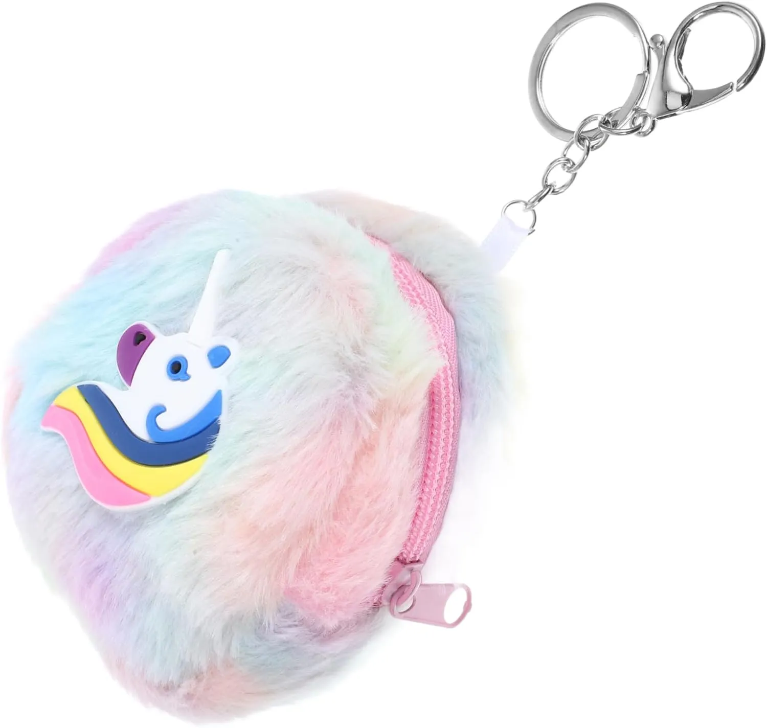 Chic Mini Zipper Coin Purse Women's Unicorn Coin Holder Small Purse for Keys Stylish Practical