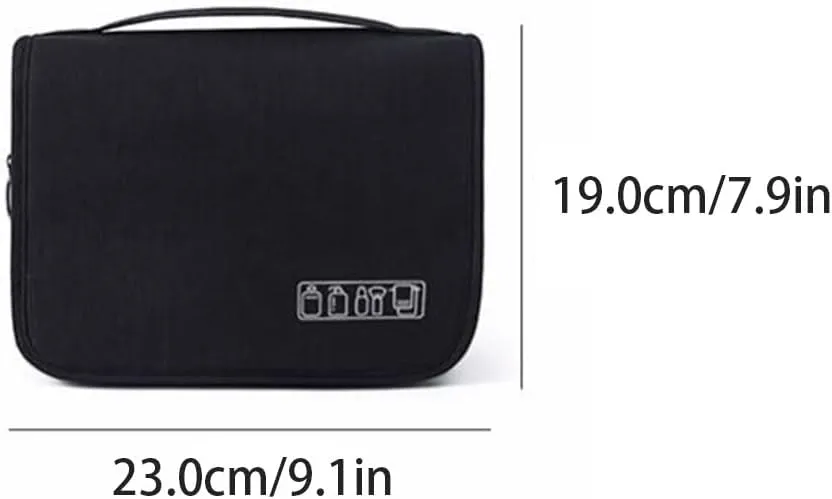 Convenient Foldable Travel Toiletry Bag Cloth Portable Makeup Bag Large Capacity Fitness Storage Wash Bag Practical
