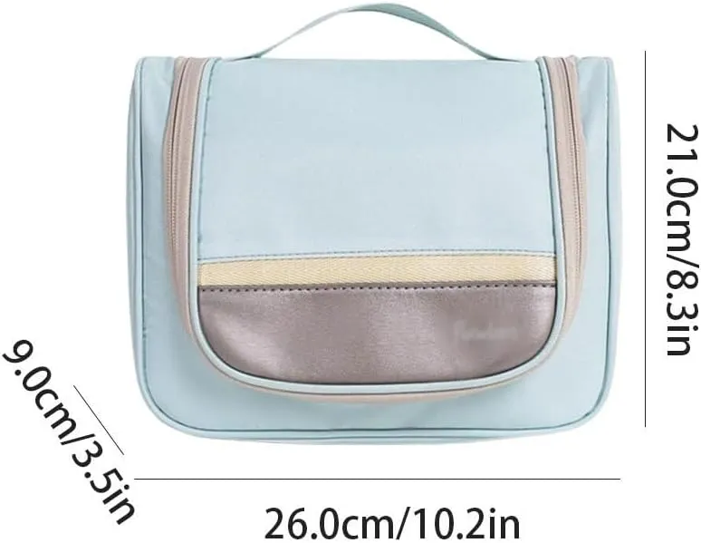 Convenient Large Capacity Toiletry Bag Polyester Wash Bag with Hook Storage Bag Portable Travel Makeup Bag Practical