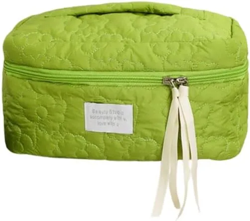 Convenient Large Capacity Travel Toiletry Bag Polyester Portable Makeup Bag Cute Storage Wash Bag with Handle Practical