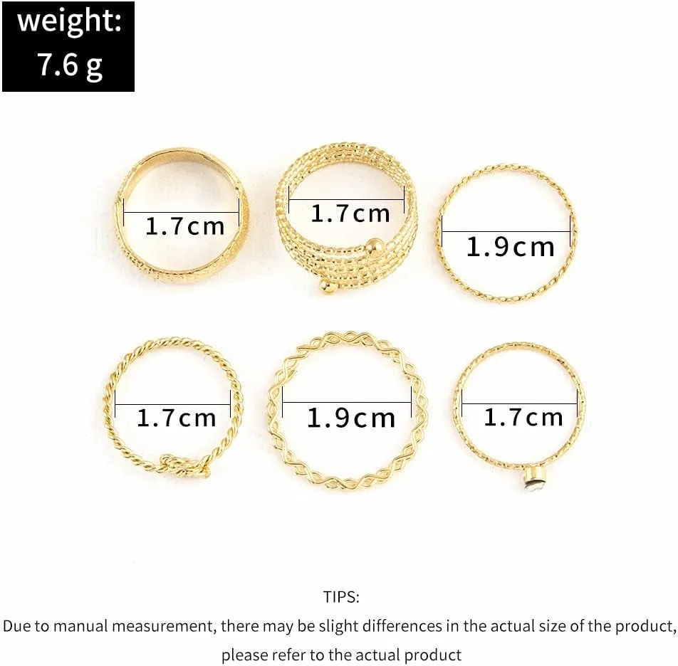 CSIYANJRY99 Vintage Knuckle Ring Set for Women, Bohemian Stacked Knuckle Finger Ring, Vintage Butterfly Crystal Pearl Stacked Midi Ring Pack