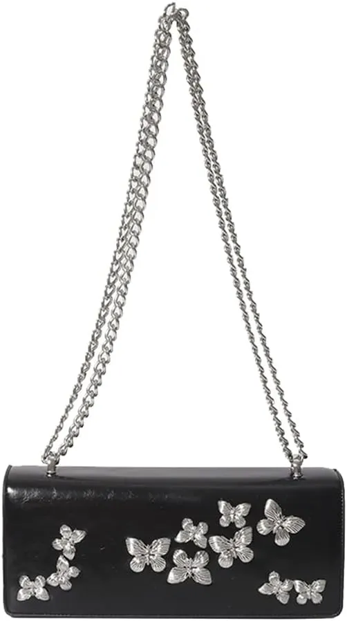 Elegant Butterfly Clutch Purse Trendy Crossbody Shoulder Bag Office Work Handbag Formal Event Evening Bag for Women