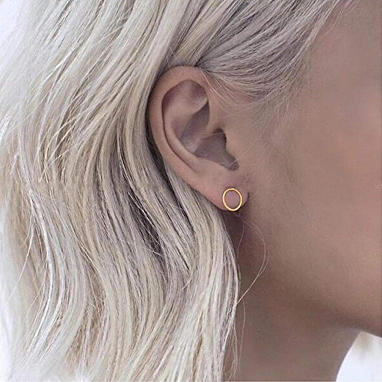 Flat Back Stud Earrings for Women Simple Tiny Circle Triangle Square Bar Stud Earrings Mini Cartilage Tragus Earring Jewelry Gifts