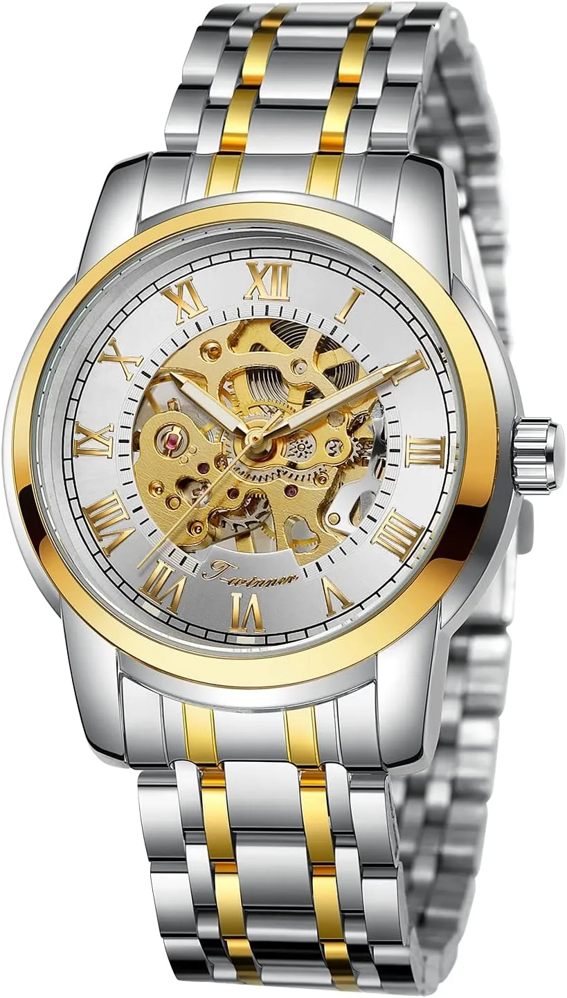 FORSINING Men's Watch Luxury Tourbillon Mechanical Watches for Men Roman Number