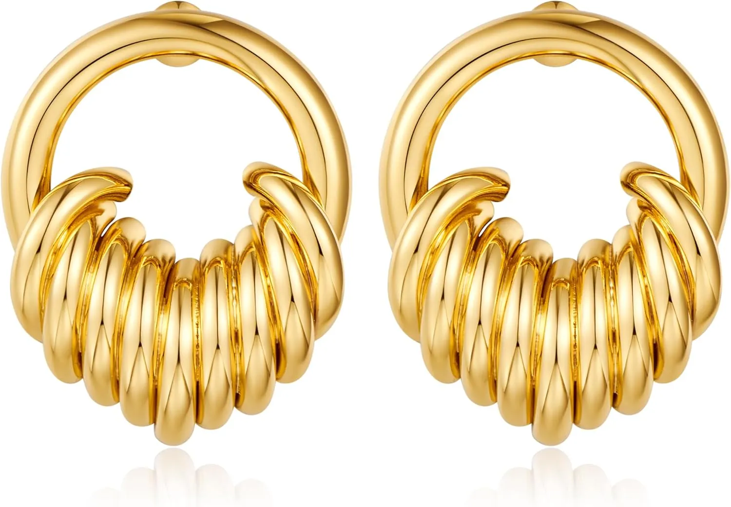 Gold Geometric Drop Dangle Earrings for Women Long Link Dangle Earrings Jewelry