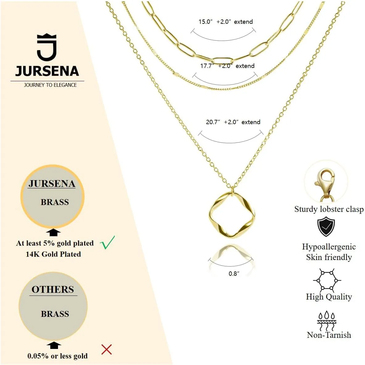 Layered Gold Necklaces for Women, Stackable 14K Gold Plated Necklace, Dainty Cross/Circle/Heart Pendant layered Necklace, Adjustable Dainty Gold/Silver Necklace Jewelry Set for Women