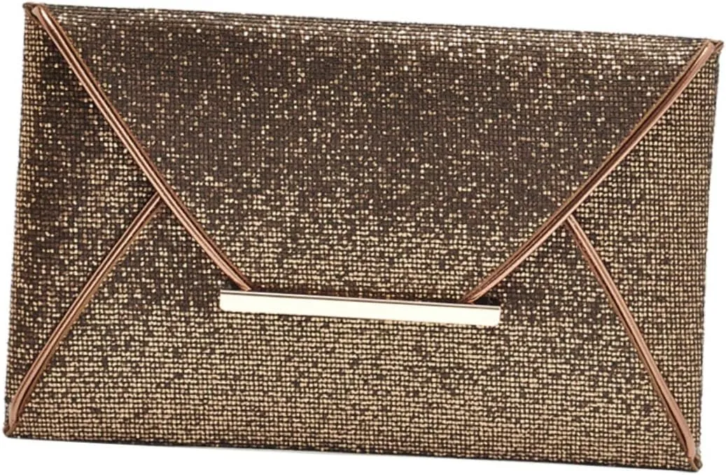 LIFKOME Sequin Evening Bag Envelope Handbag Clutch Purse Party Clutch Purse for Women Handbag