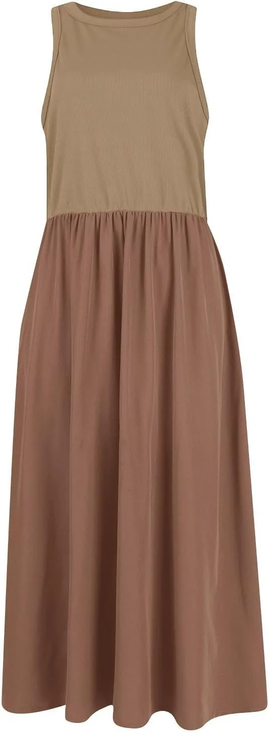 Maxi Dress 2025 Casual Summer Dresses for Women Trendy Sundresses A Line Tank Sundress with Pockets Beach Vacation