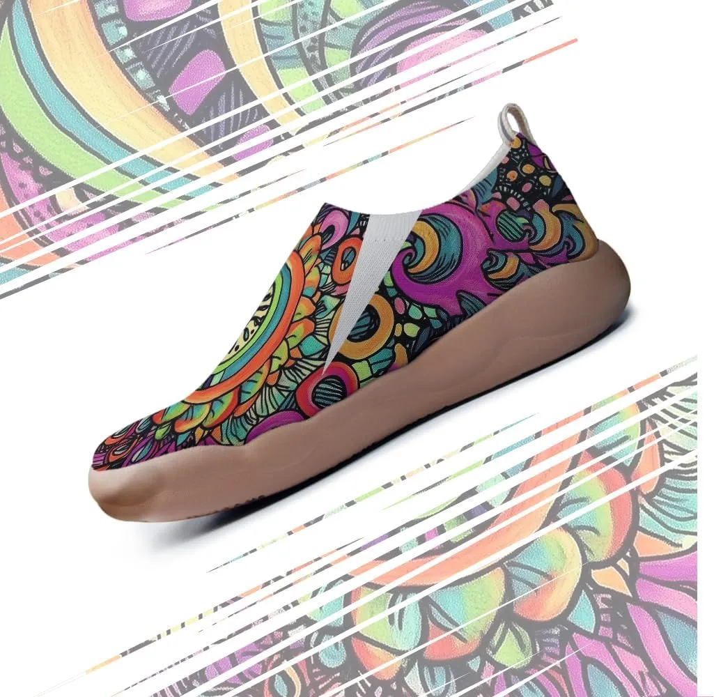 Men's Arch Support Slip-On Loafers Ultra Lightweight Knitted Sneakers Breathable Summer Ready Walking Shoes
