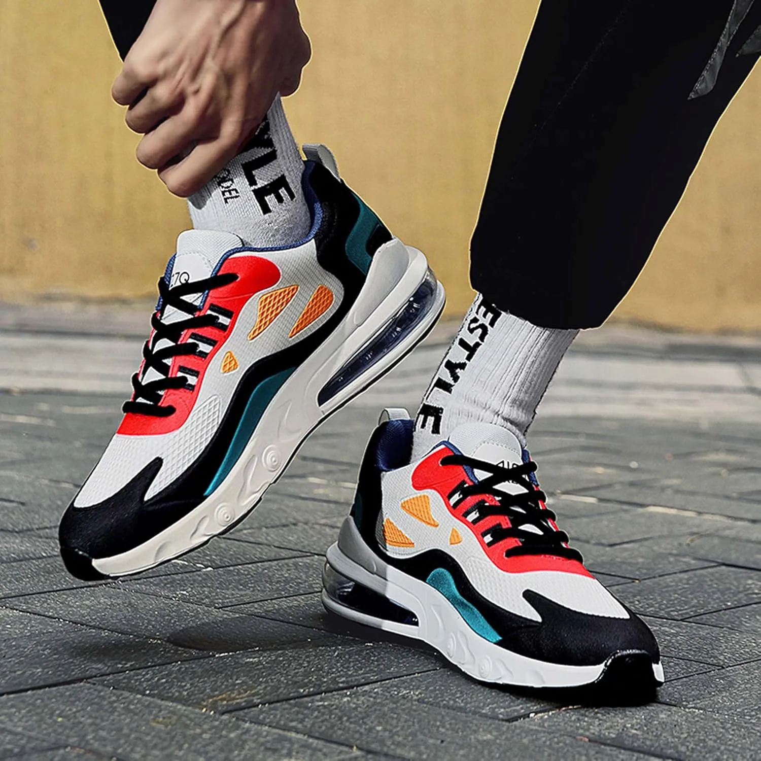 Men's Lightweight Running Shoes Fashion Skateboarding Shoes Outdoor Non-slip Casual Walking Shoes Shoes Comfortable Fashion Sneakers