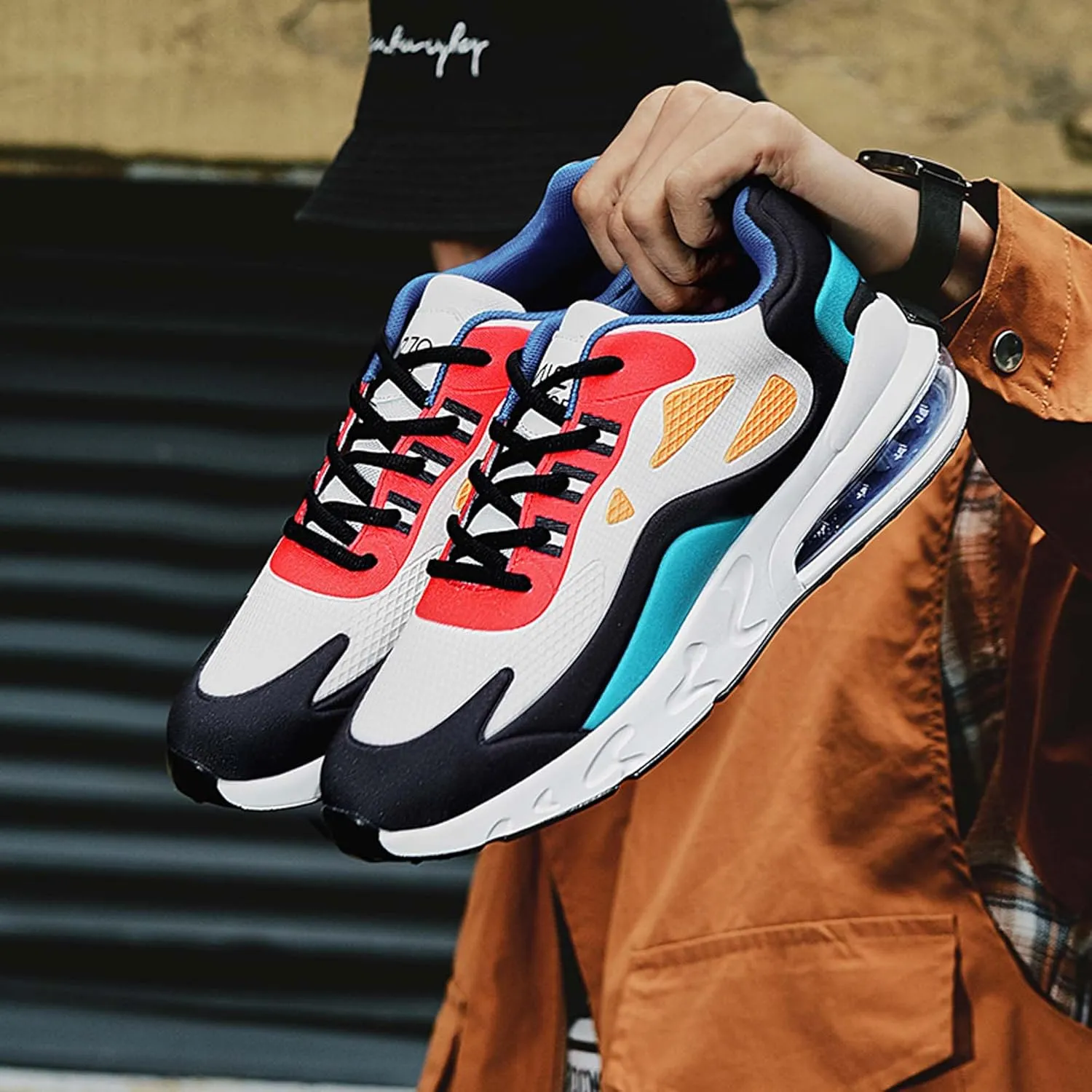 Men's Lightweight Running Shoes Fashion Skateboarding Shoes Outdoor Non-slip Casual Walking Shoes Shoes Comfortable Fashion Sneakers