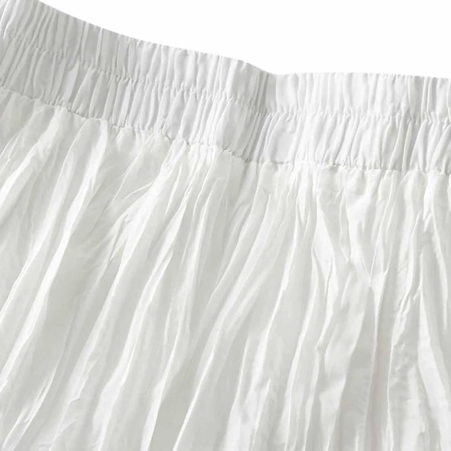 Midi Skirts for Women Casual Solid Color Pleated Skirt High Elastic Waist A-Line Skirts Cozy Flowy Swing Skirts