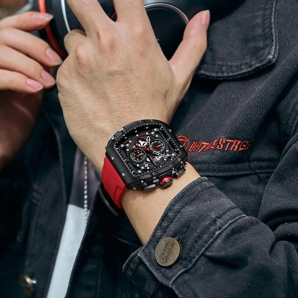 Mini Focus Men's Watch Fashion Sport Wrist Watches (Chronograph/Waterproof/Luminous/Calendar) Silicon Strap Quartz Watch for Men