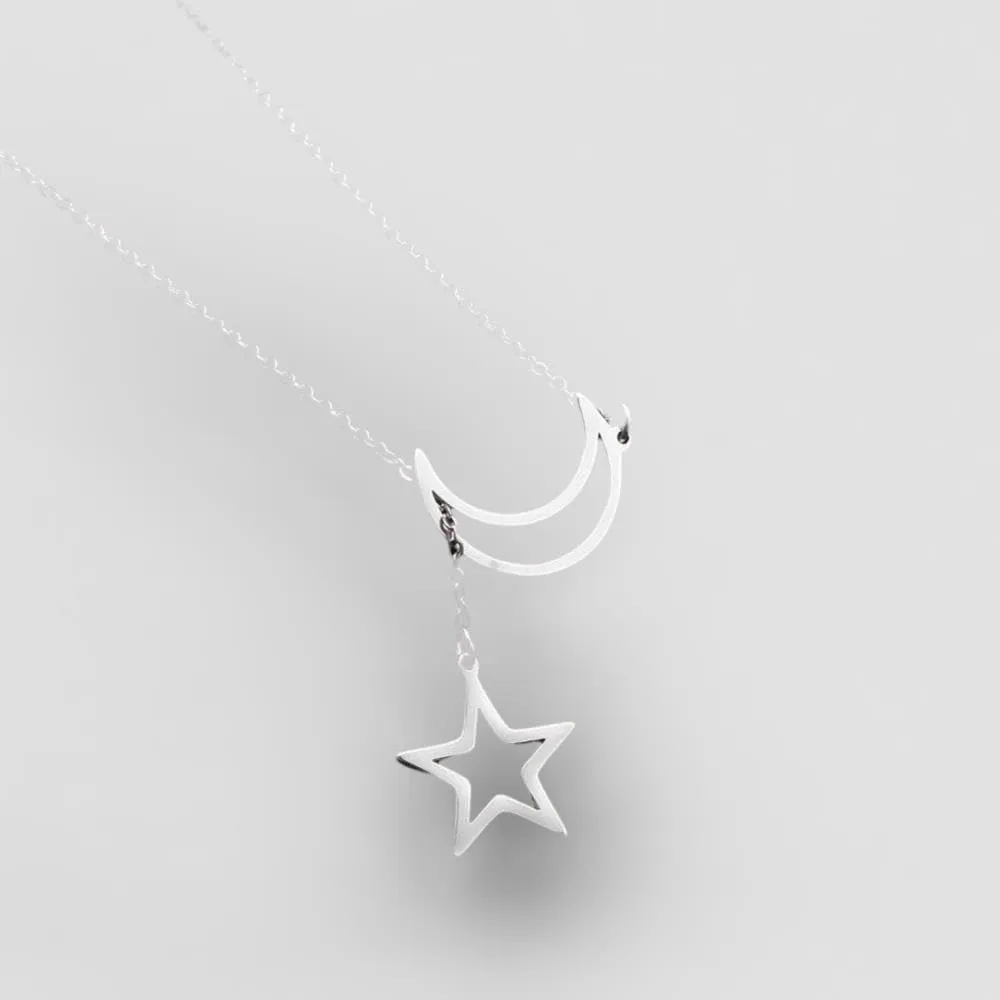 Multi Layers Bar Coin Pendant Necklace Women Moon Star Cross Gold Color Stainless Steel Link Chain Choker Jewelry Not Fade