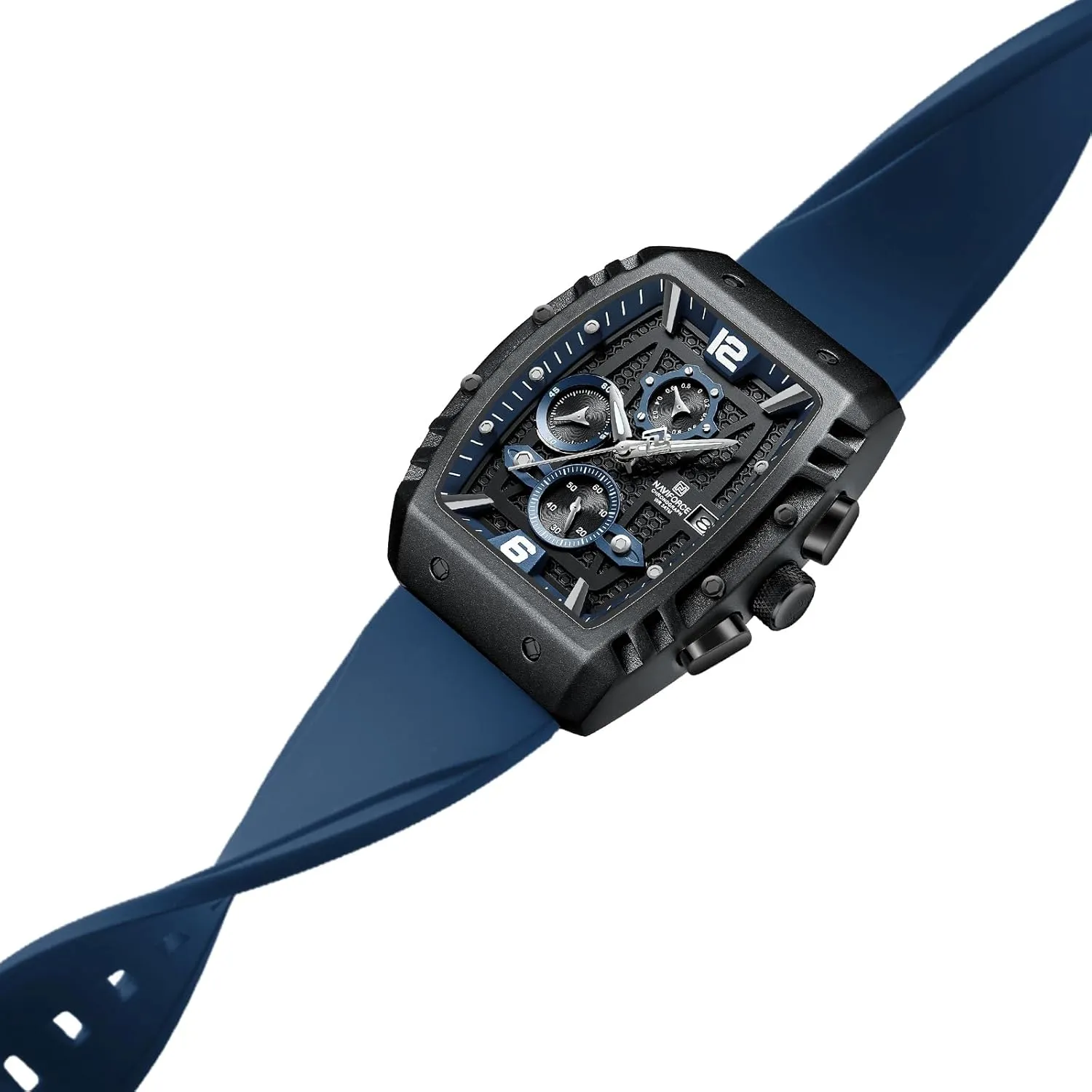 NAVIFORCE Men Quartz Watch Auto Date Week Business Dress Analog Wrist Watches