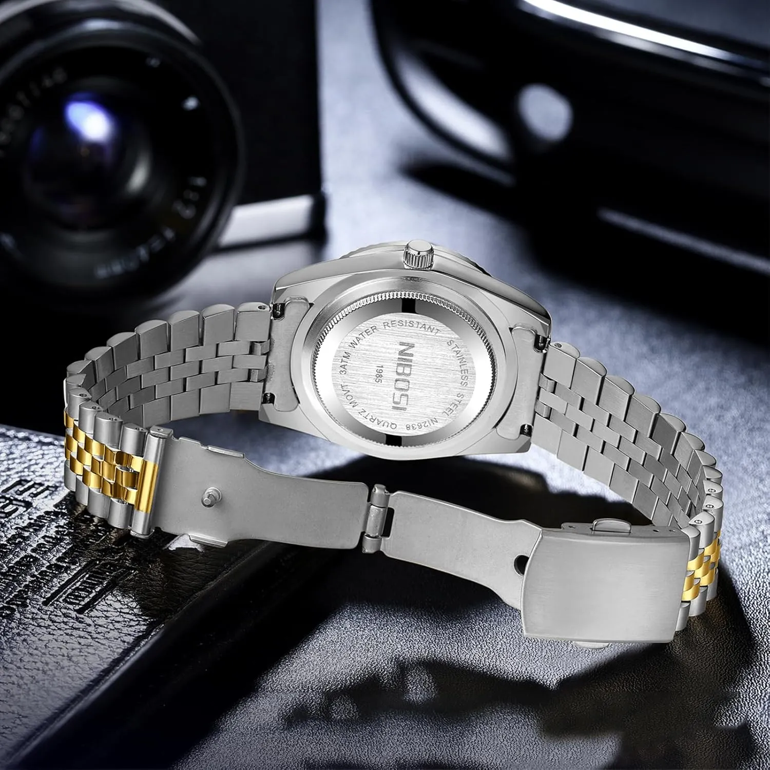 NIBOSI Watches for Men Analog Quartz Stainless Steel Dial with Date Waterproof Business Classic Luxury Dress Mens Wrist Watches
