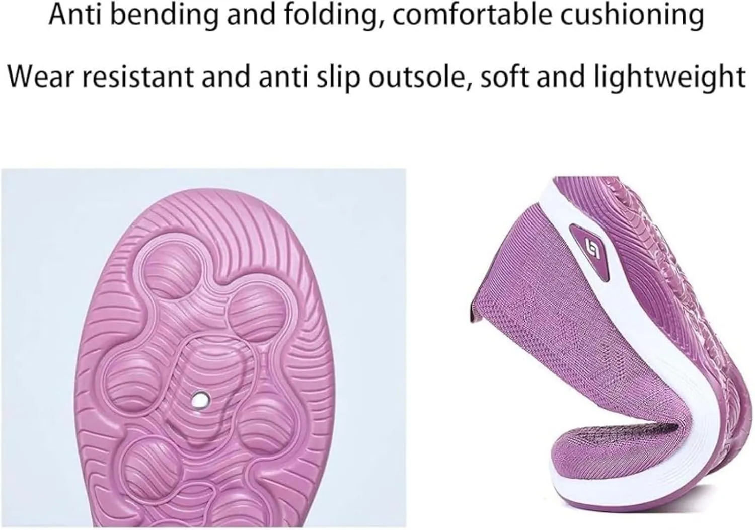 Orthopedic Shoes for Women Slip Ons Woven Breathable Soft Loafers Hands Free Diabetic Foam Walking Arch Support Sneakers