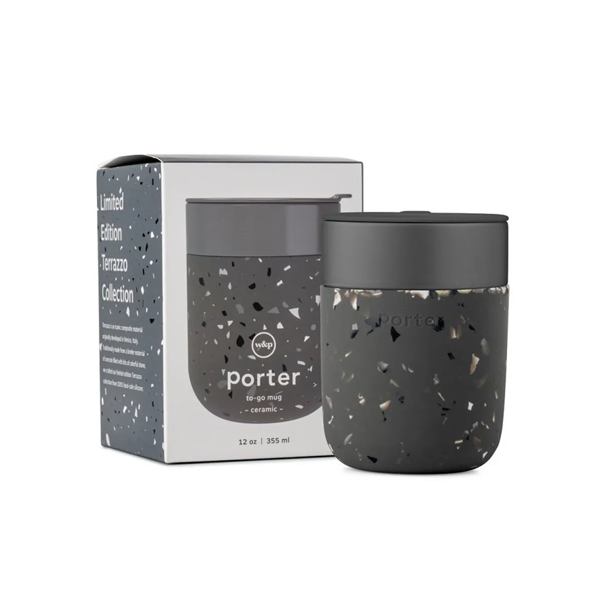 Porter Terrazzo Ceramic Mug Chocolate 355ml