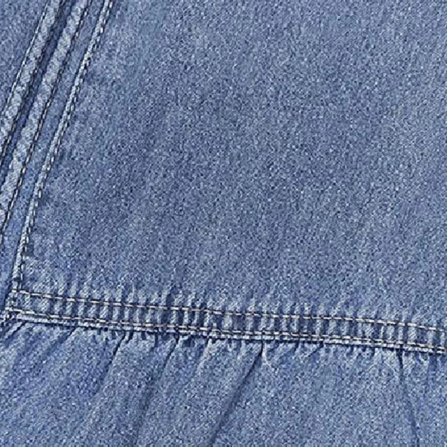 Retro Elastic High Waisted Denim Skirts for Women Vintage Casual Stretchy A Line Maxi Jean Skirt with Pockets