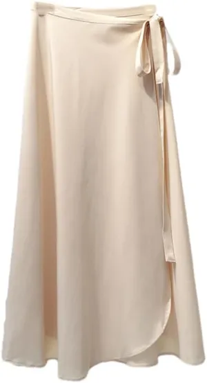Rfmfkkg Womens Wrap Skirts Long Skirts Midi Skirt A-Line Solid Casual High Lace Up Waist