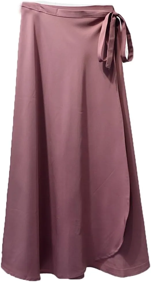 Rfmfkkg Womens Wrap Skirts Long Skirts Midi Skirt A-Line Solid Casual High Lace Up Waist