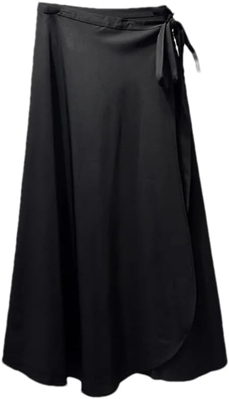 Rfmfkkg Womens Wrap Skirts Long Skirts Midi Skirt A-Line Solid Casual High Lace Up Waist