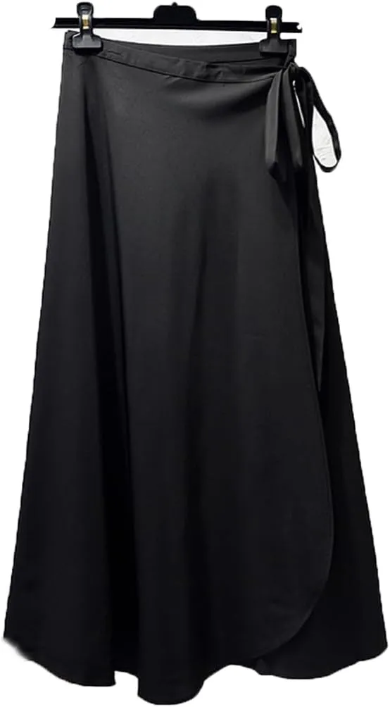 Rfmfkkg Womens Wrap Skirts Long Skirts Midi Skirt A-Line Solid Casual High Lace Up Waist