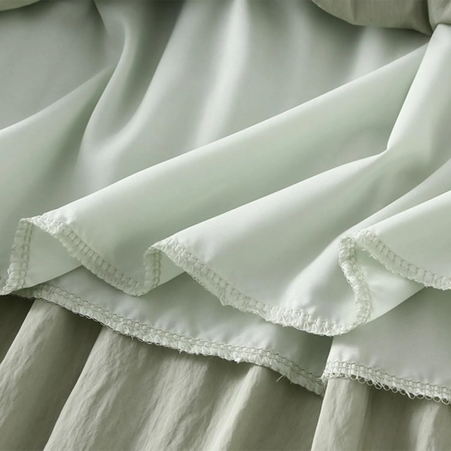 Ruffle Midi Skirts for Women Elastic Waist Pleated Swing Skirt Trendy Business Solid Color Casual A-Line Skirts