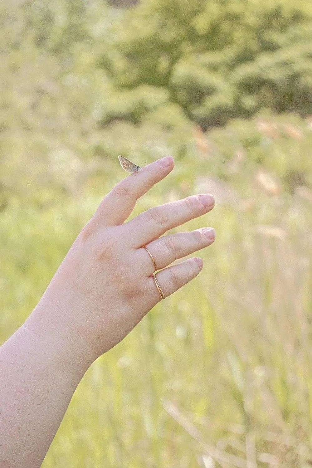 Stack Rings for Women Gold, Thin Stacking Rings, Stacked Rings for Women, Stackable Rings, Gold Filled (Gold, Set of 3)