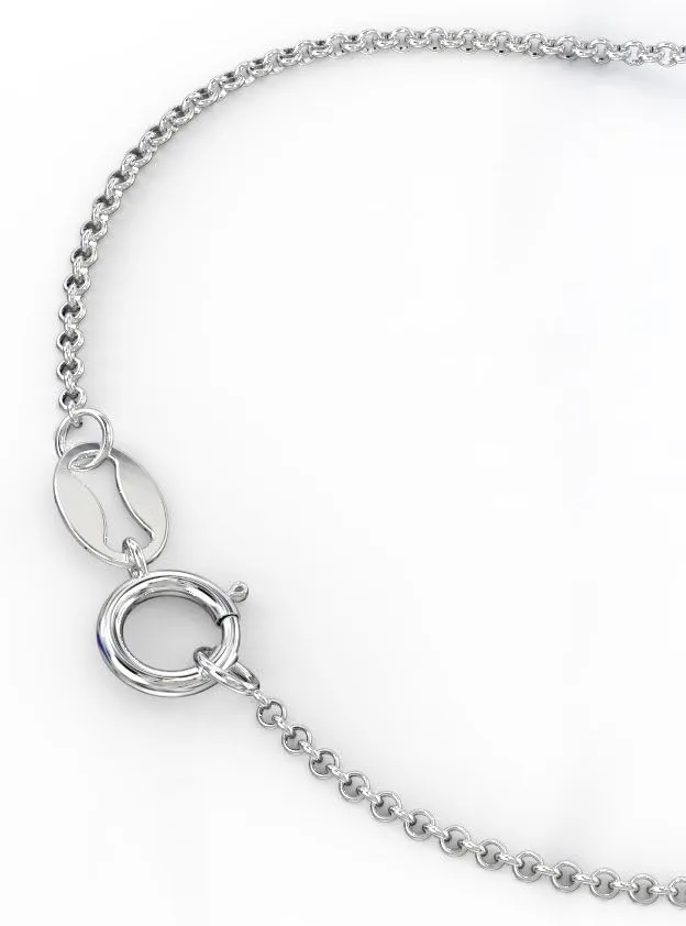 Sterling Silver Personalized Embossed Name Bar Pendant by JEWLR