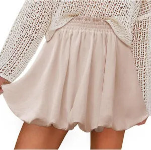 Summer Mini Skirt Solid Color Pure Comfort Skirts Fashion Lightweight Cozy Cute Y2k Preppy Skirts for Sports