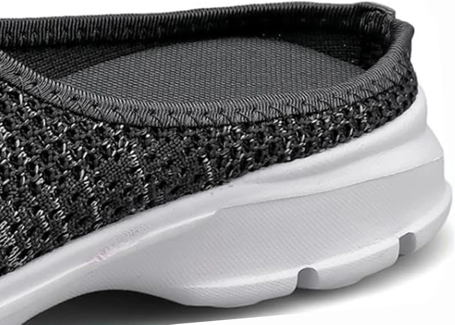 Summer Mules for Women Comfortable Orthopedic Clogs with Arch-Support Breathable Mesh Walking Mules Sneakers Fashion Slip On Closed Toe Shoes Casual Backless Shoes