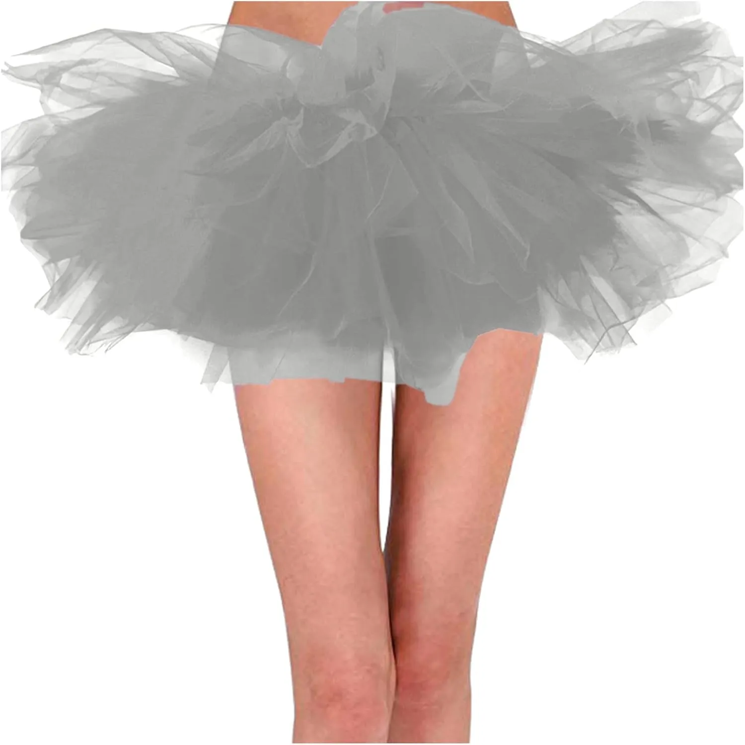 Tutu Skirt Women's Teens Elastic 6 Layered Tulle Ballet Skirt, 1950s Vintage Style Short Skirt Festival Party Skirt