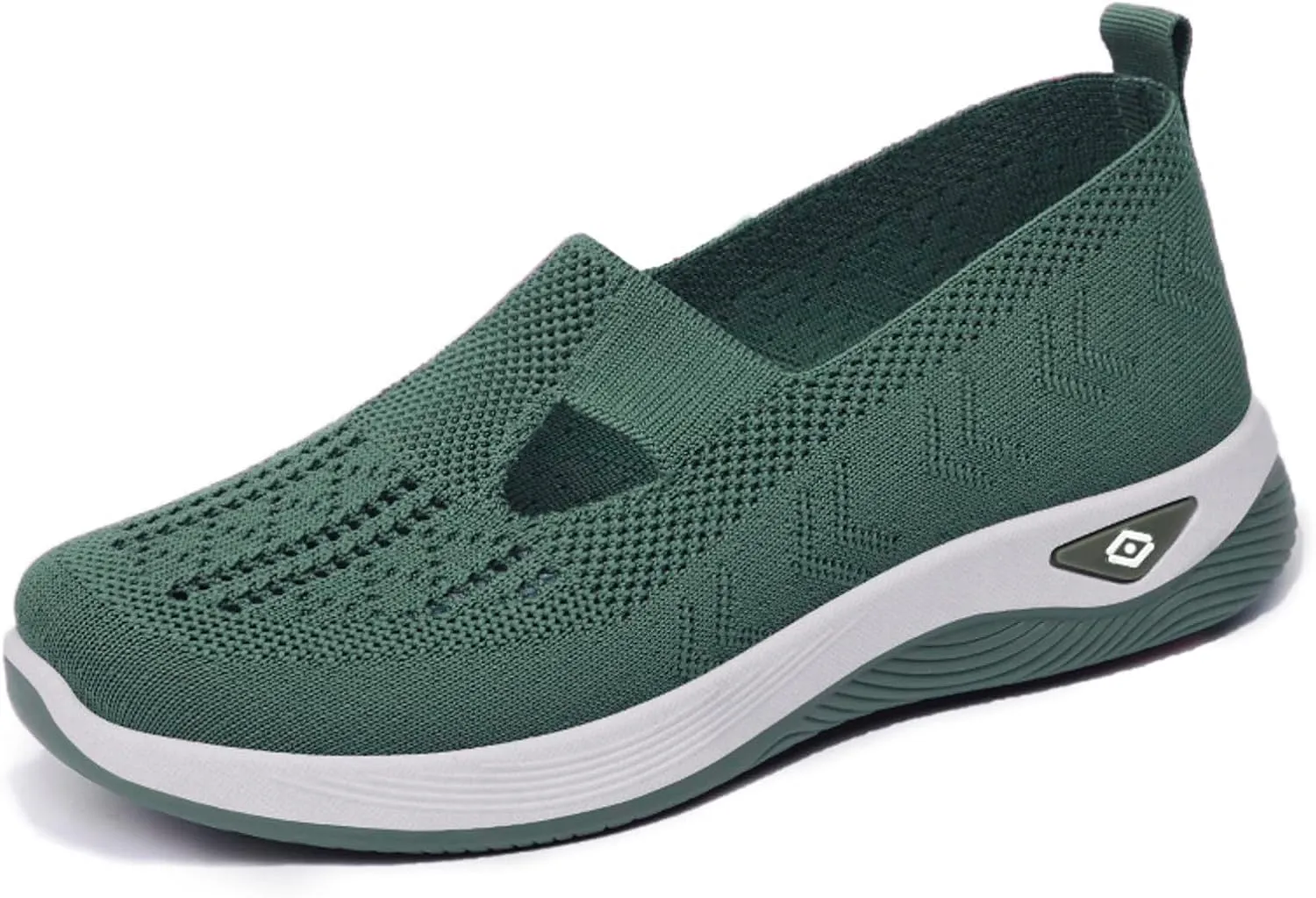 uhnmki Orthowalkway Womens Shoes, Women's Comfortable Breathable Slip-On Knitted Sneakers, Orthopedic Shoes for Women