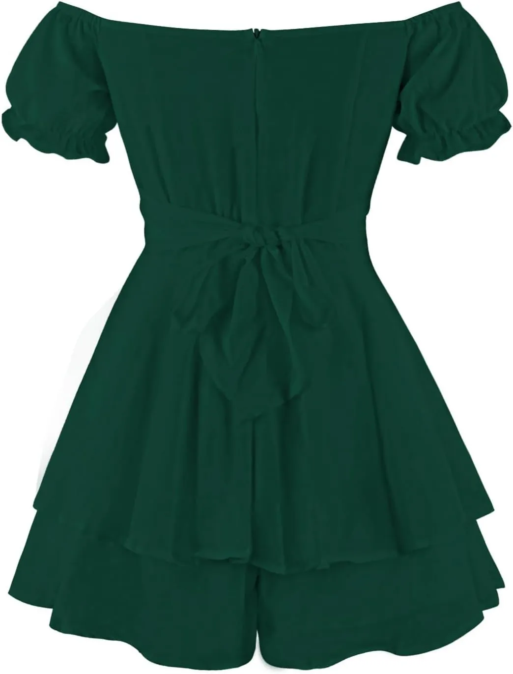 Women Off The Shoulder Mini Dresses Sexy Strapless Ruffle Hem Flowy Sundress Hawaiian Beach Vacation Dresses Fairy Dresses
