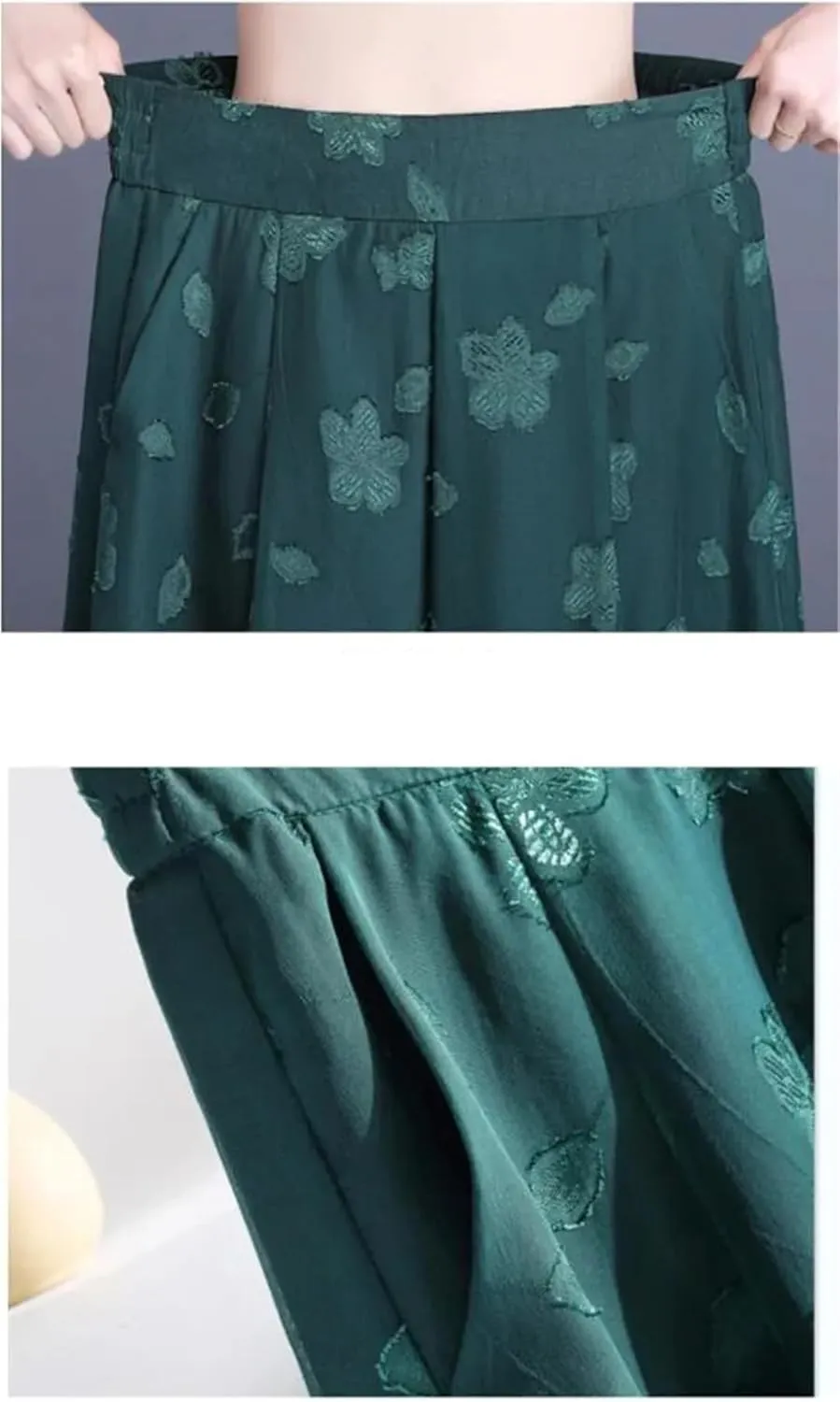 Women Summer Burning Flower A-Line Skirt High Waist Pleated Mid-Thigh Temperament OL Office Lady Midiskirt