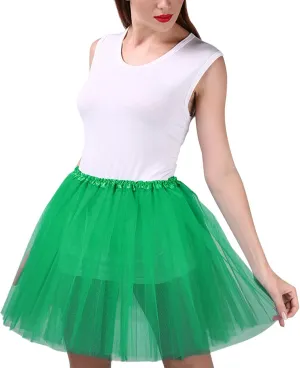 Women's A-Line High Waisted Midi Skirt Women's Candy Color Multicolor Skirts Tulle Skirt A-line Pleated Princess