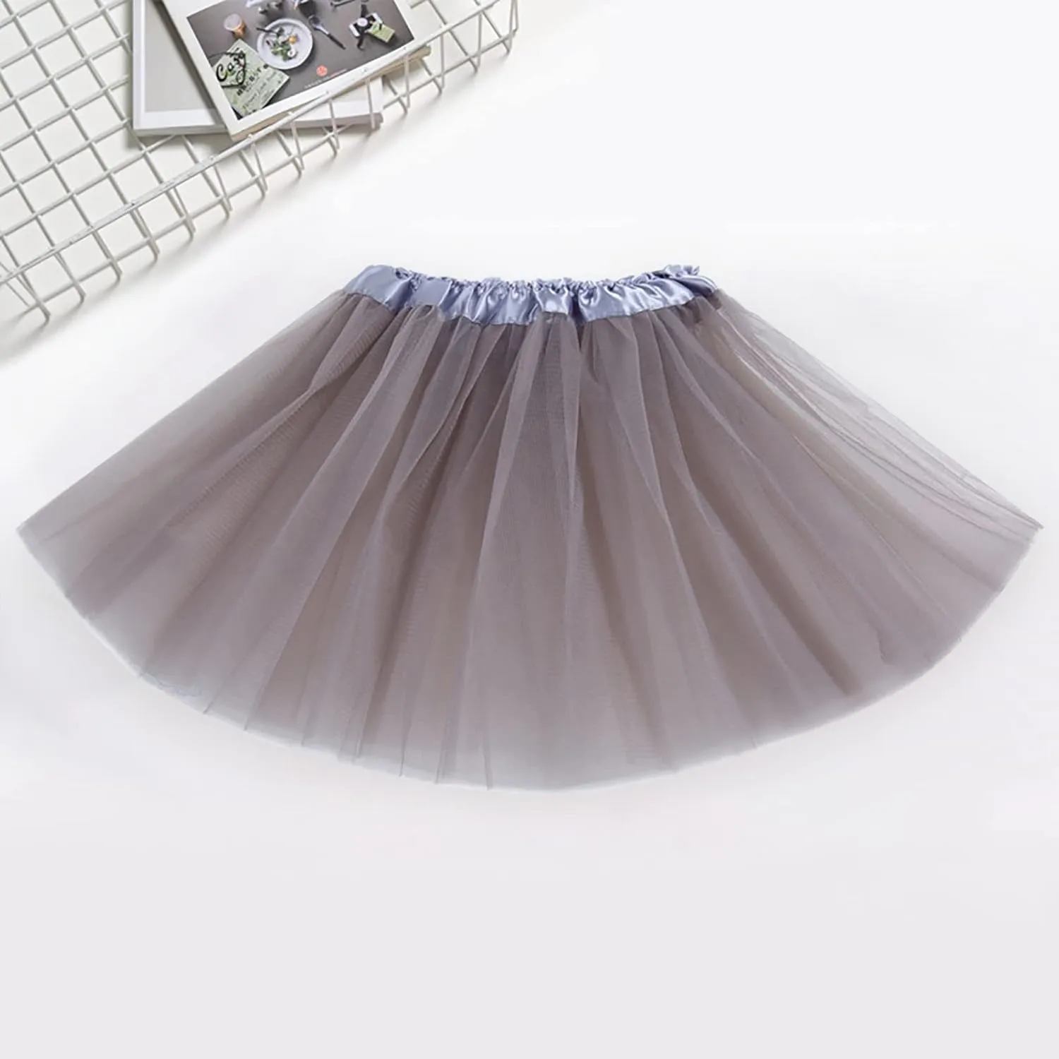 Women's A-Line High Waisted Midi Skirt Womens Candy Color Skirts Chic High Waisted A Line Skirts Layered Pleated