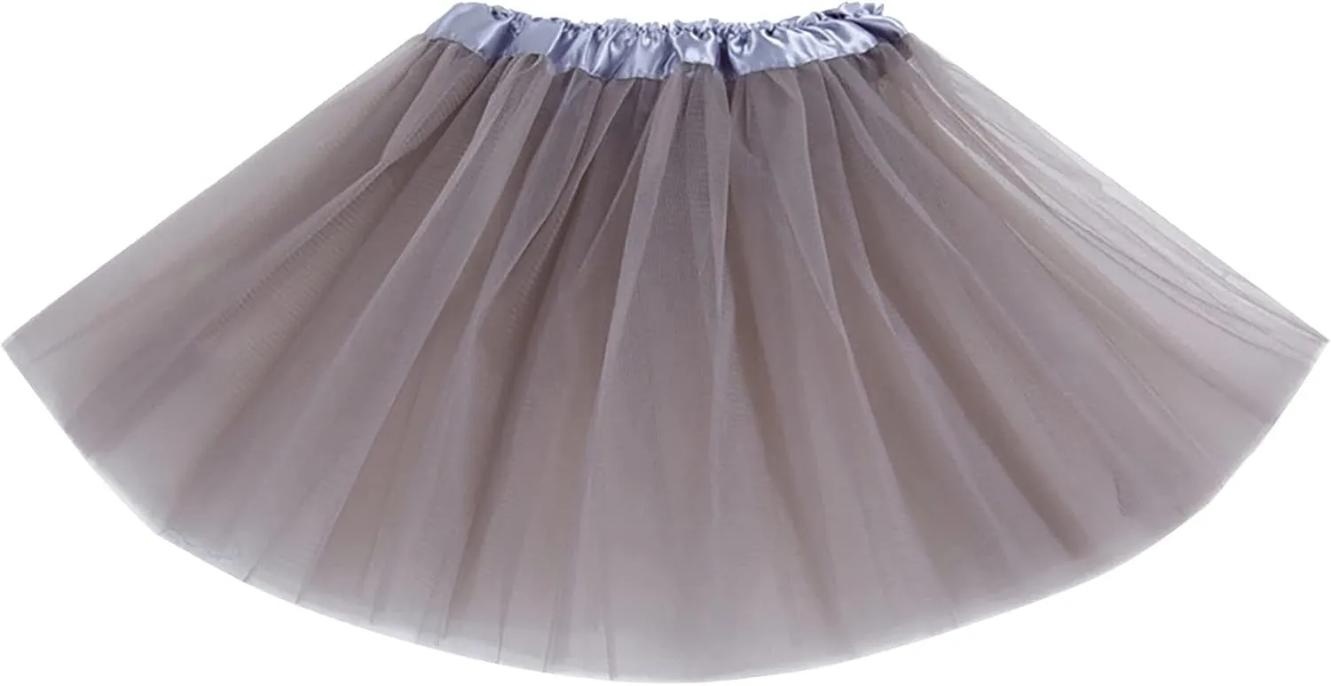 Women's A-Line High Waisted Midi Skirt Womens Candy Color Skirts Chic High Waisted A Line Skirts Layered Pleated